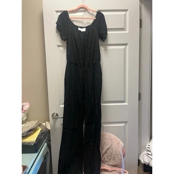 Charles Henry Black Jumpsuit Sz M - Picture 3 of 4